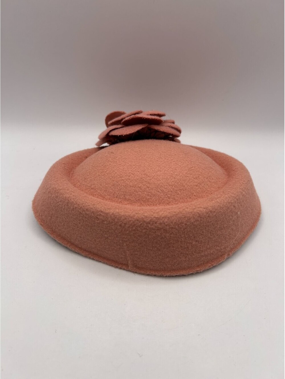 Cocktail fascinator pillbox hat One Size Felt Pink OS Womens black inner lining - Picture 4 of 5